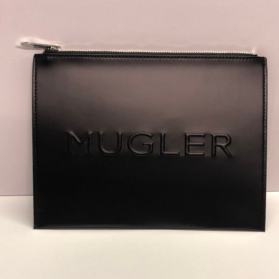 NEW Mugler Black Clutch Bag Purse