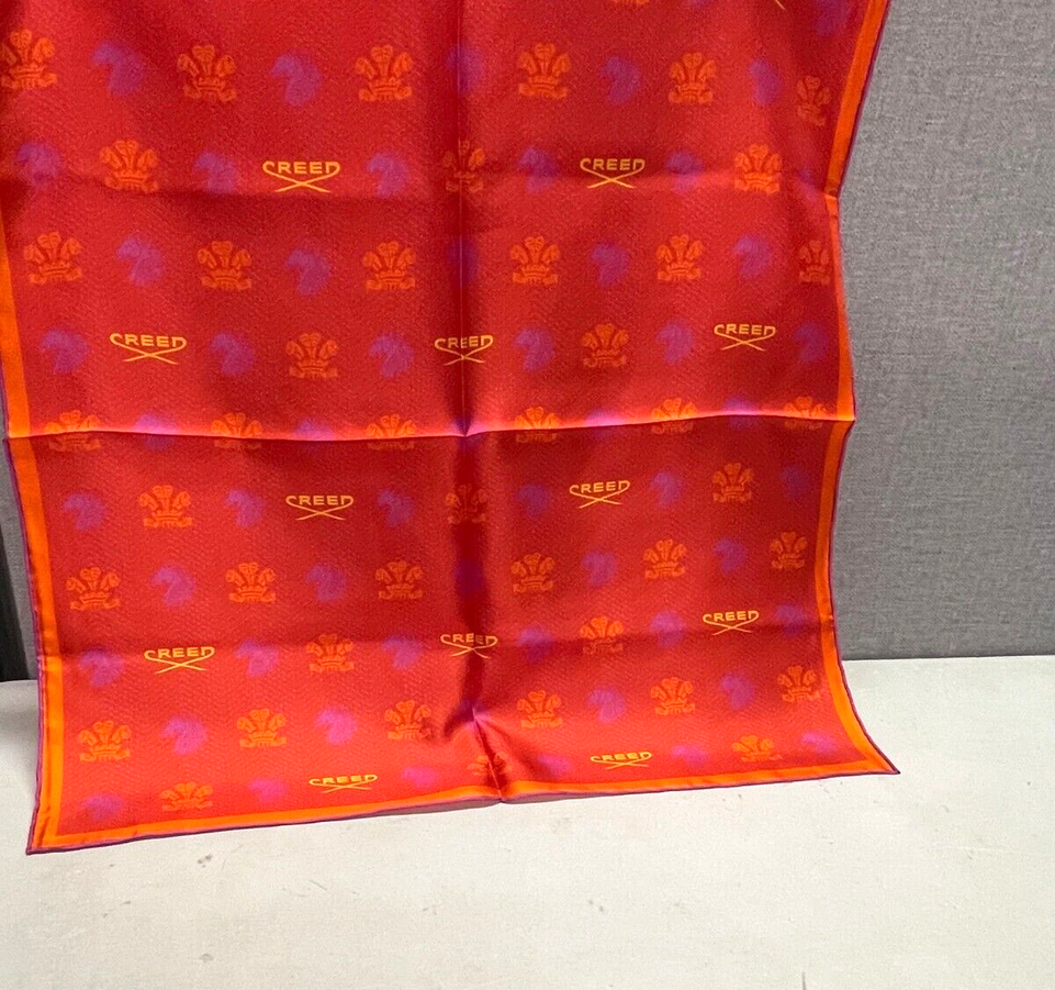 Creed 100% Silk Scarf Beautiful 50cm X 50cm