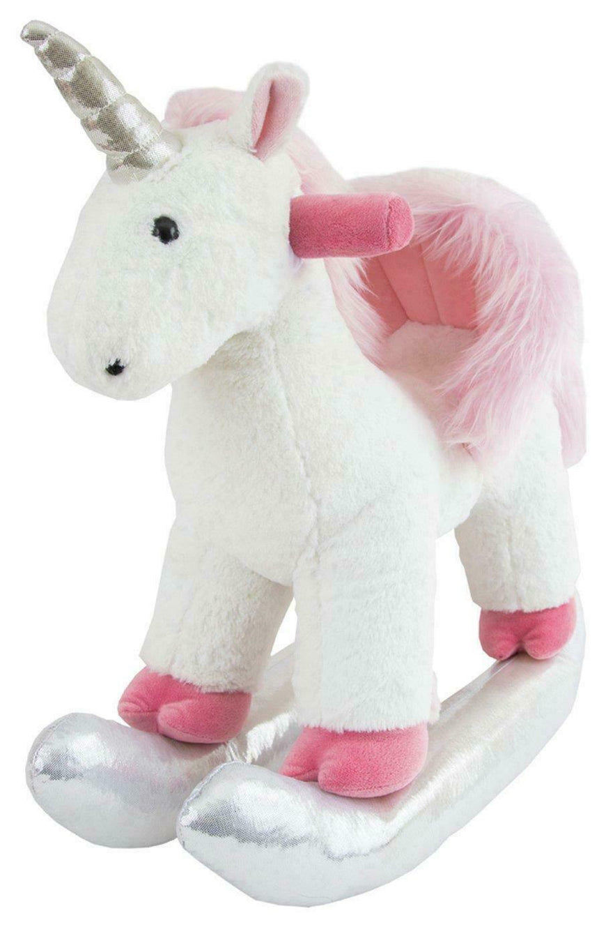 Chad Valley Tiny Treasures Super-Soft Unicorn Sit On Pink Kids Toys