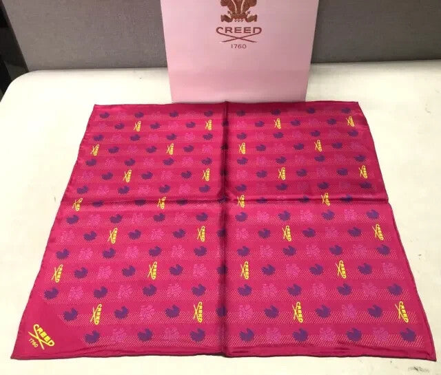 Creed 100% Silk Scarf Beautiful   50x 50cm