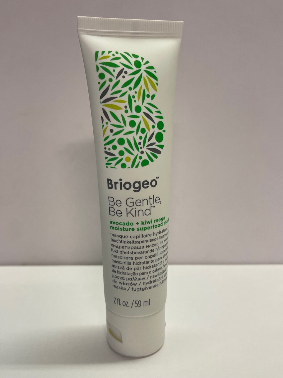 BRIOGEO BE GENTLE, BE KIND AVOCADO + KIWI MEGA MOISTURE SUPERFOOD HAIR MASK,59ML