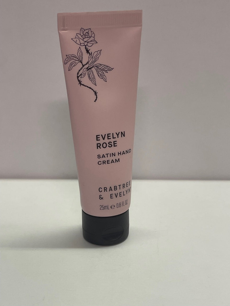 Crabtree & Evelyn Evelyn Rose Satin Hand Cream 25ml  Handbag Size