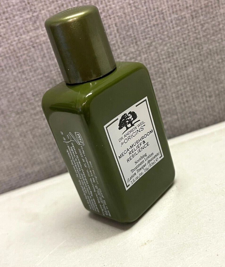 ORIGINS Mega-Mushroom Relief & Resilience Soothing Treatment Lotion 30ml New
