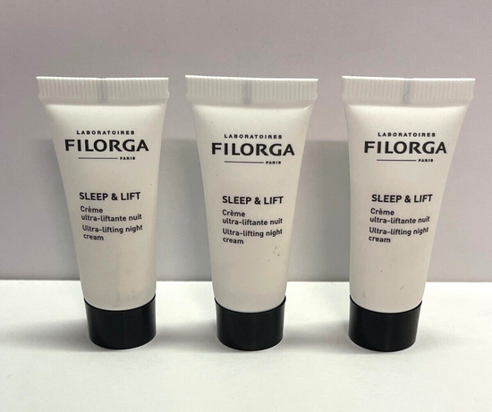 3xFilorga Sleep & Lift Ultra-Lifting Night Cream 7ml Travel Size New Unopened