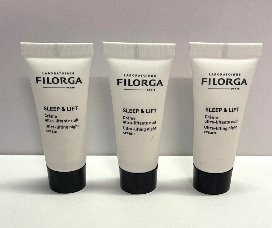 3xFilorga Sleep & Lift Ultra-Lifting Night Cream 7ml Travel Size New Unopened