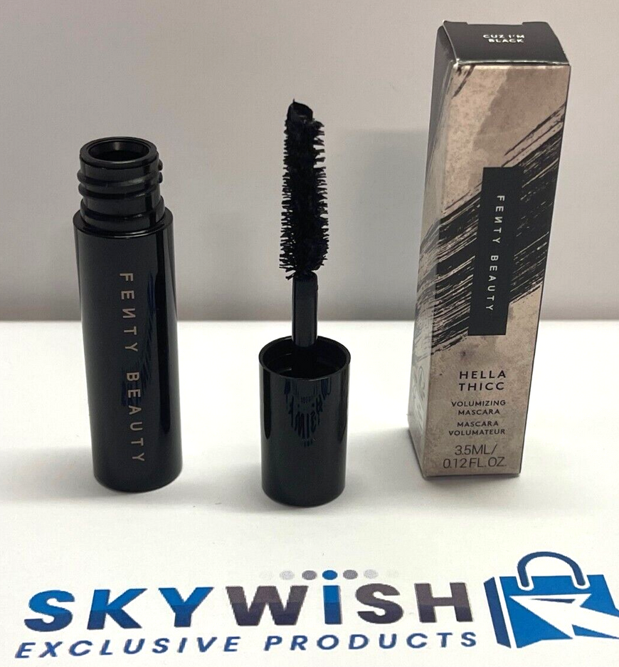 Fenty Beauty Hella Thicc Volumizing Mascara Cuz I’m Black MINI .12oz, 3.5ml