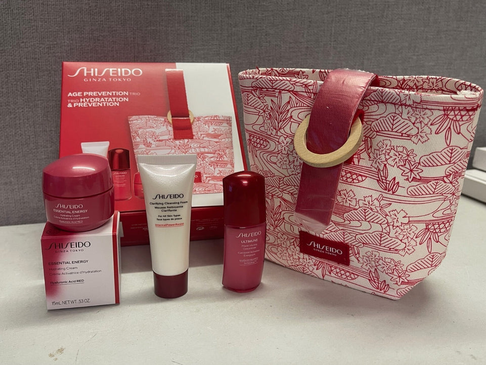 Shiseido age prevention and hydration travel gift set