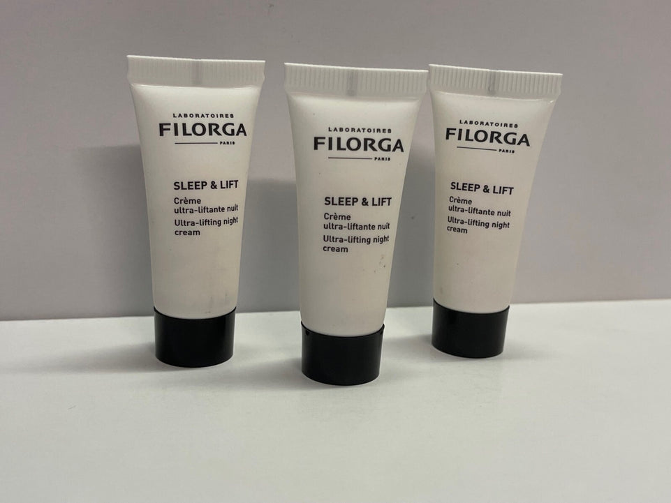 3xFilorga Sleep & Lift Ultra-Lifting Night Cream 7ml Travel Size New Unopened