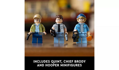 LEGO Ideas Jaws Set for Adults with Model Shark & Boat 21350