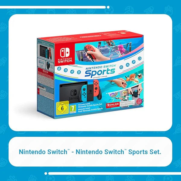 Nintendo Switch Sports Bundle – Neon Red/Blue Joy-Con Edition
