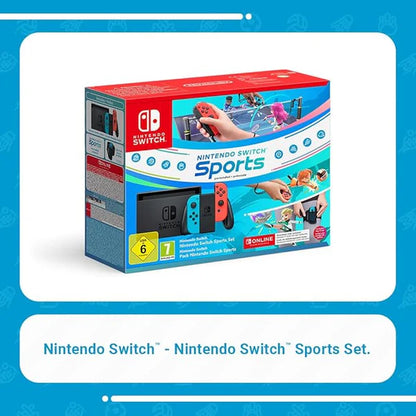 Nintendo Switch Sports Bundle – Neon Red/Blue Joy-Con Edition