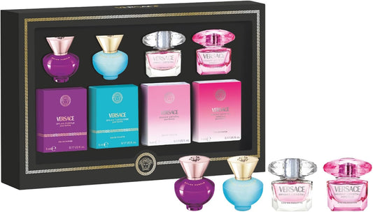 Versace Womens Miniature Collection Set 4 x 5ml