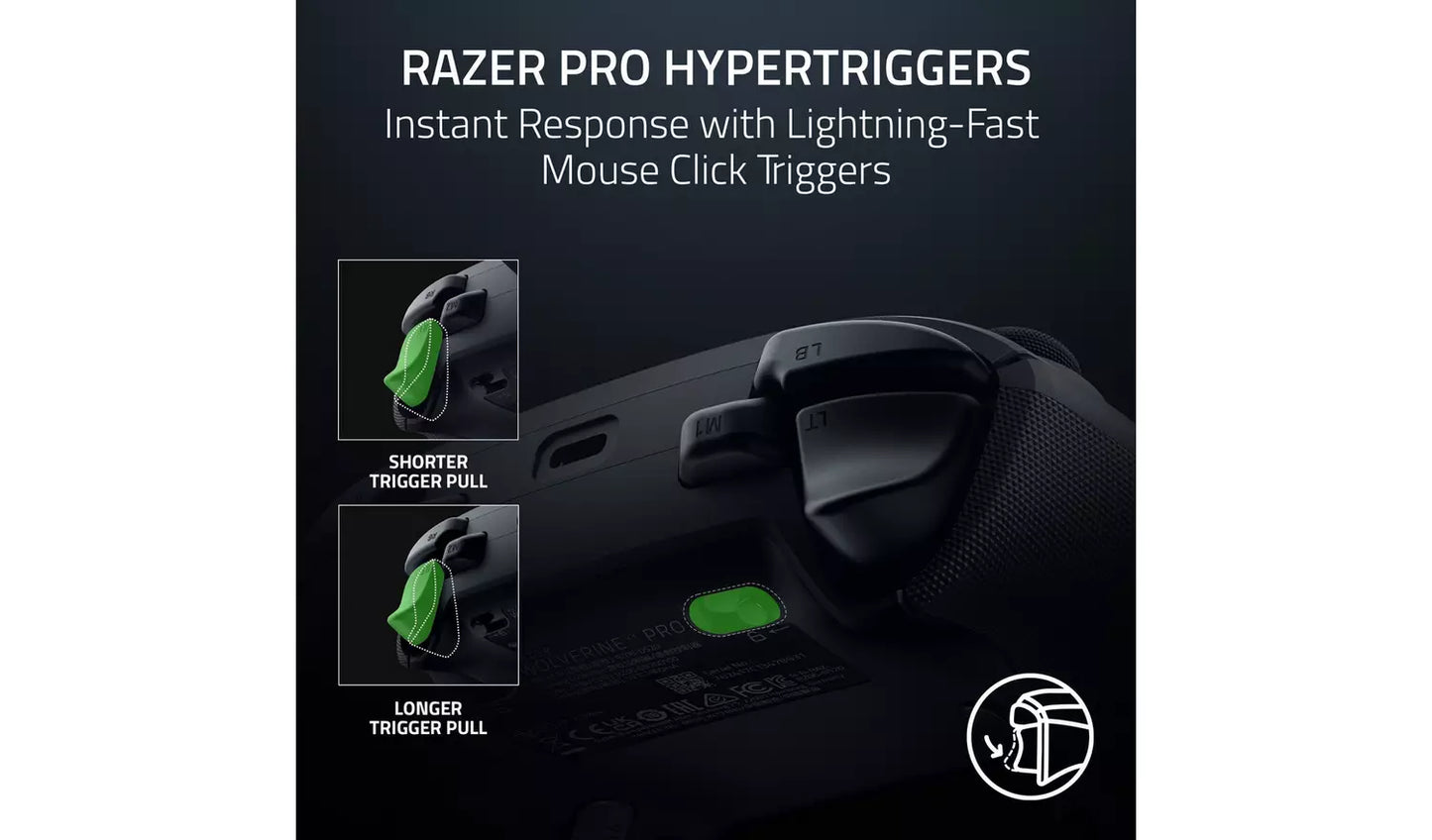 Razer Wolverine V3 Xbox, PC Wired Gaming Controller - Black