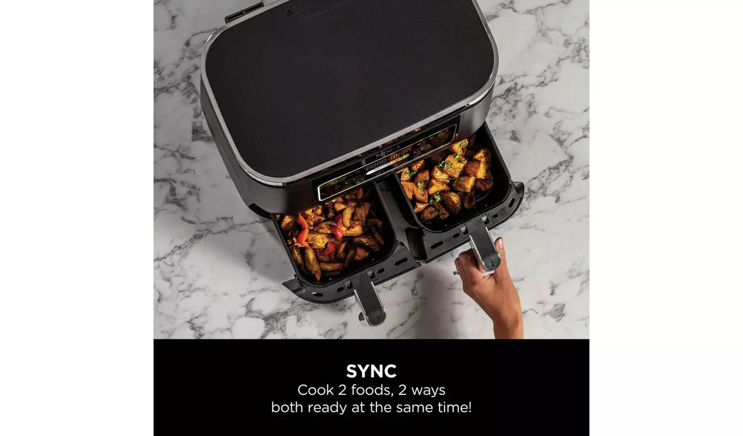 Ninja Foodi AF200UK 4-in-1 7.6L Air Fryer - Black