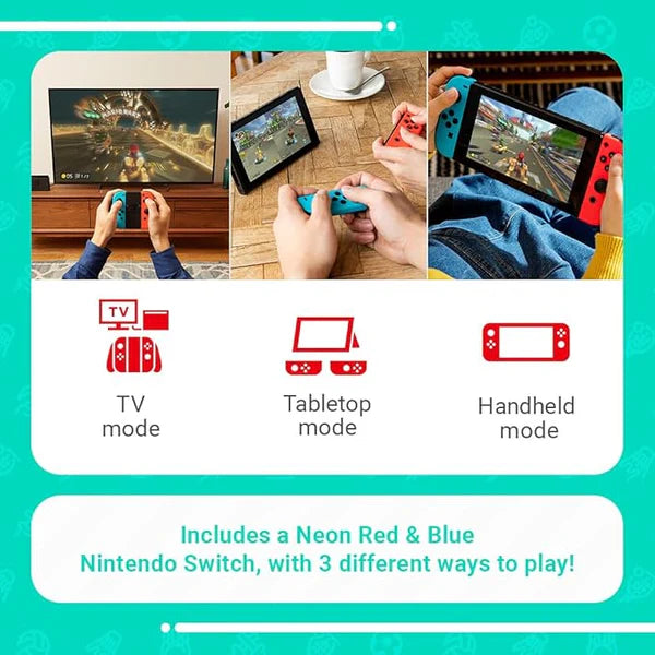 Nintendo Switch Sports Bundle – Neon Red/Blue Joy-Con Edition