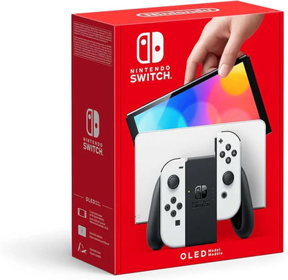 Nintendo Switch – OLED Model Console (White or Neon Red/Blue Joy-Con)