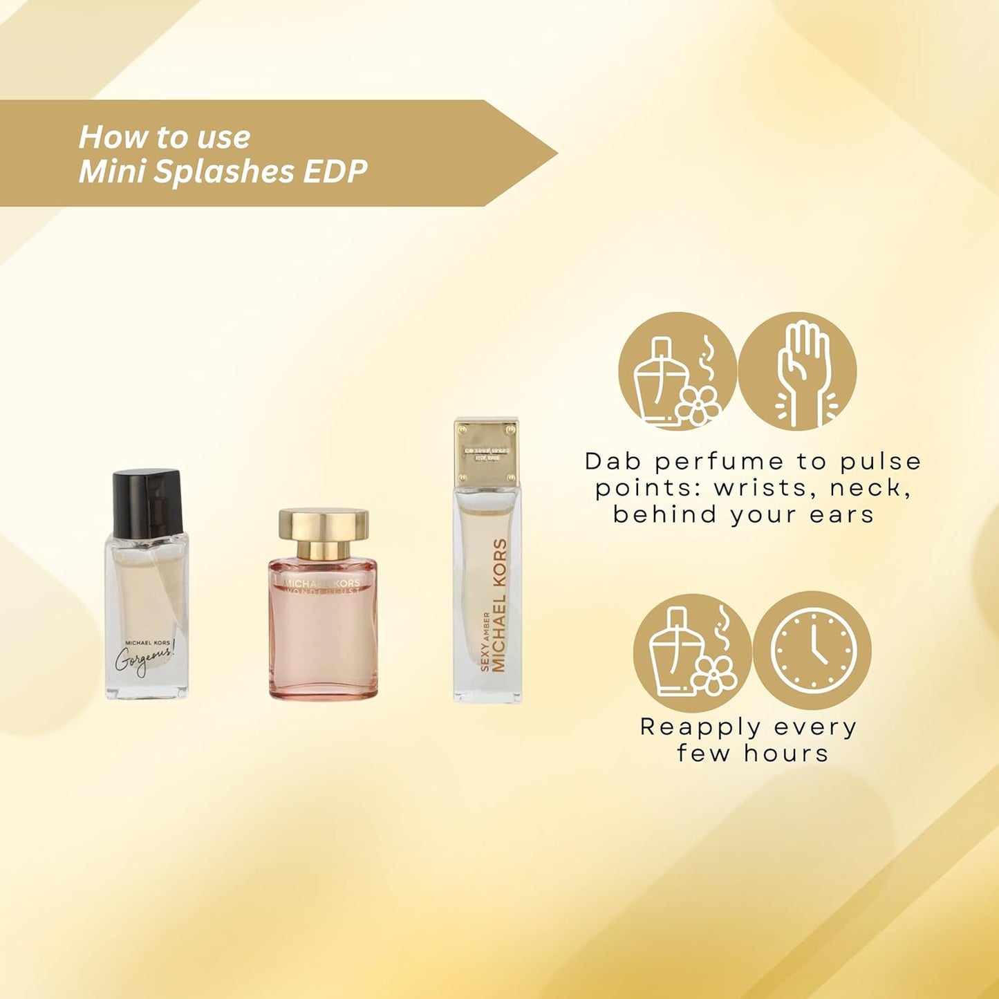 Michael Kors Miniature Collection 3 x 5ml (Contains Wonderlust, Sexy Amber, Gorgeous)