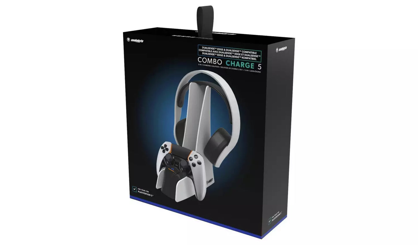 Snakebyte Combo Charge 5 For Controller & Headset - PS5