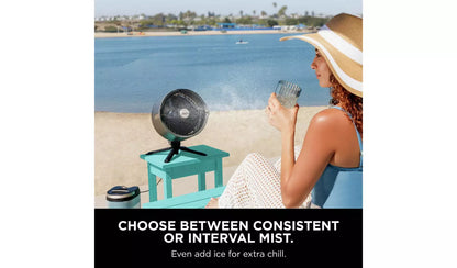 SHARK FlexBreeze Pro Mist Indoor and Outdoor Pedestal Fan