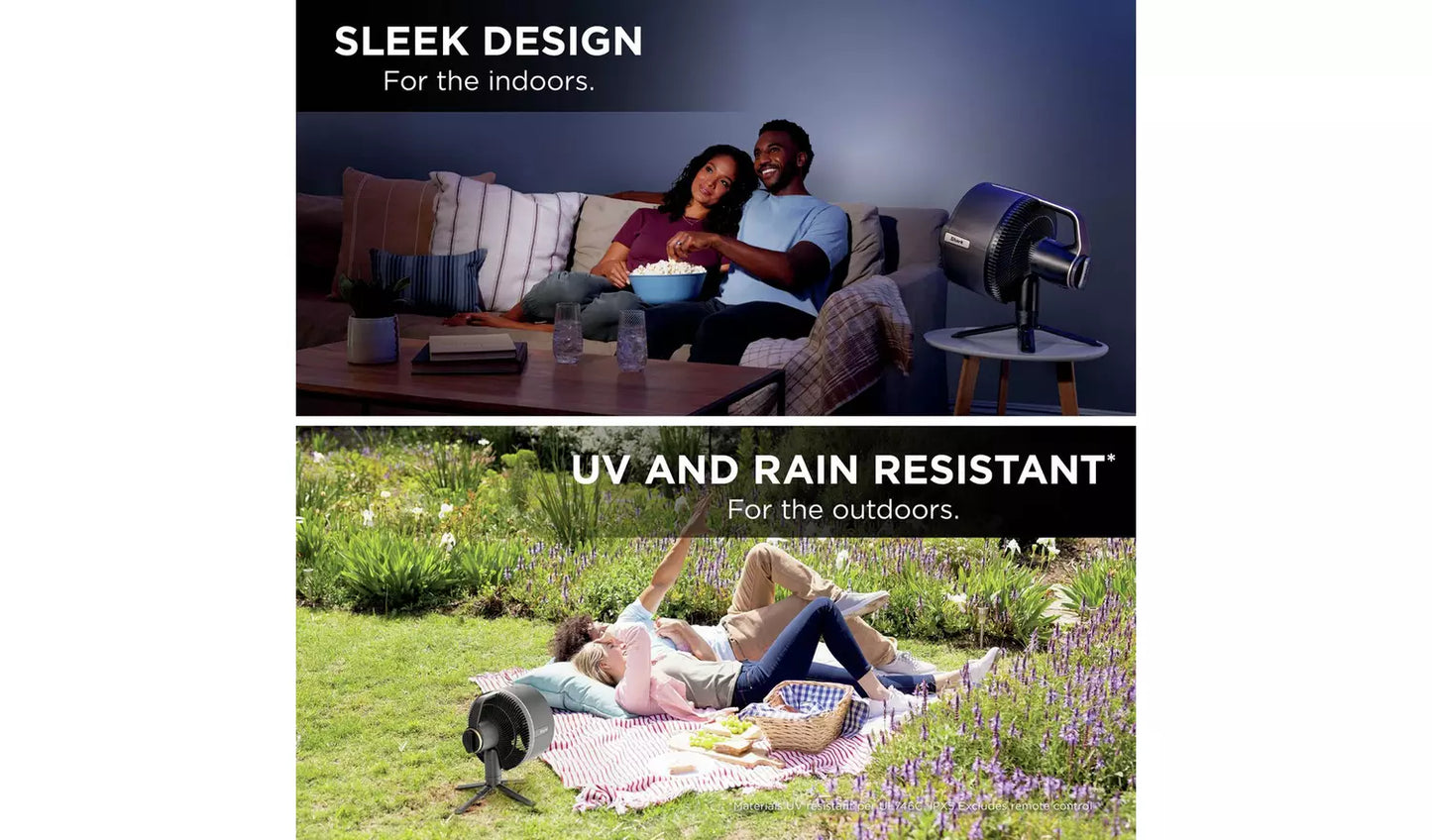 SHARK FlexBreeze Pro Mist Indoor and Outdoor Pedestal Fan