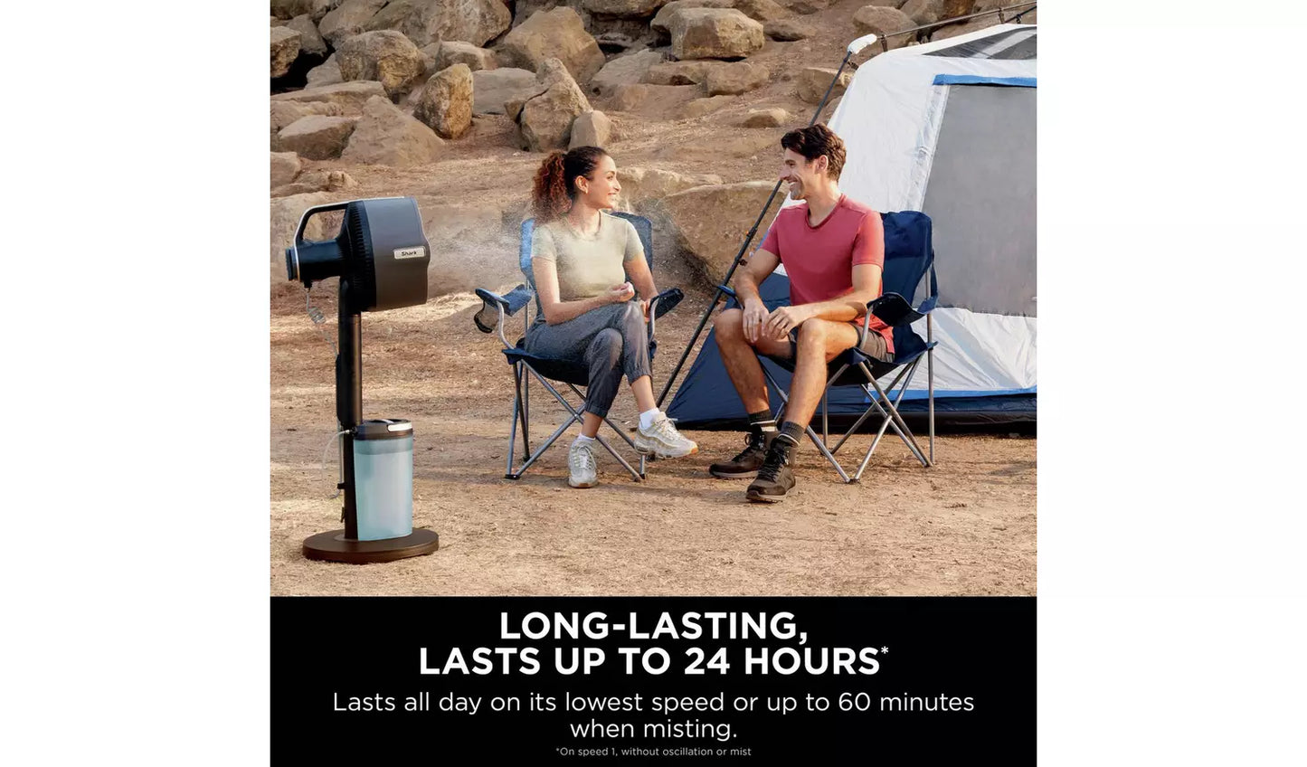 SHARK FlexBreeze Pro Mist Indoor and Outdoor Pedestal Fan