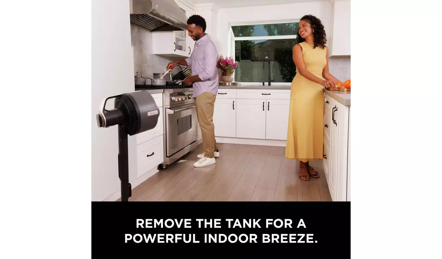 SHARK FlexBreeze Pro Mist Indoor and Outdoor Pedestal Fan