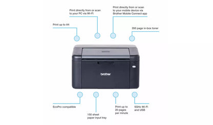Brother HLL1242W Mono Laser Printer