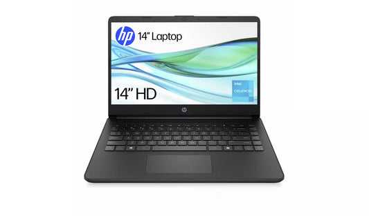HP 14s-dq3001na 14in Intel Celeron 4GB 64GB Laptop - Black
