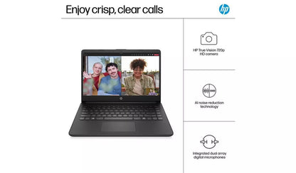 HP 14s-dq3001na 14in Intel Celeron 4GB 64GB Laptop - Black