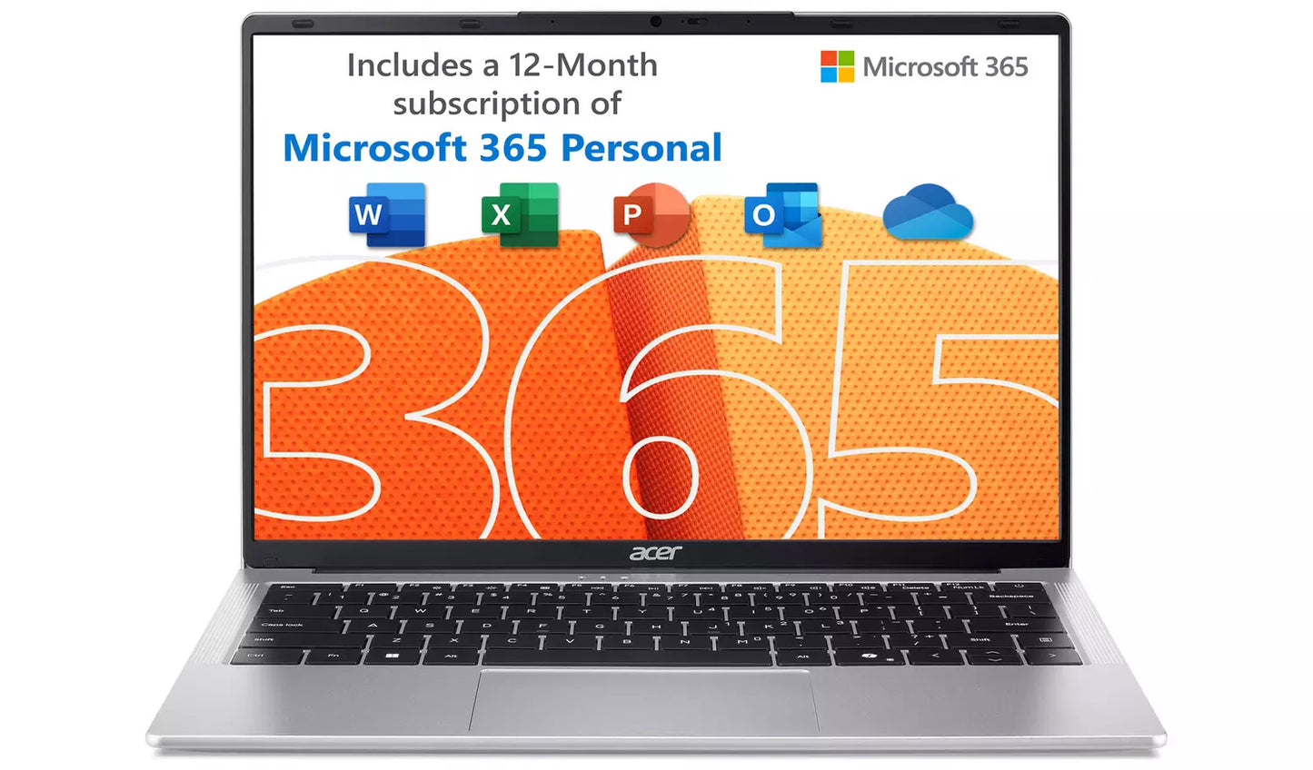 Acer Aspire Lite 14 14in Intel N 4GB 128GB Laptop - Silver