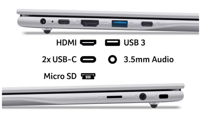 Acer Aspire Lite 14 14in Intel N 4GB 128GB Laptop - Silver