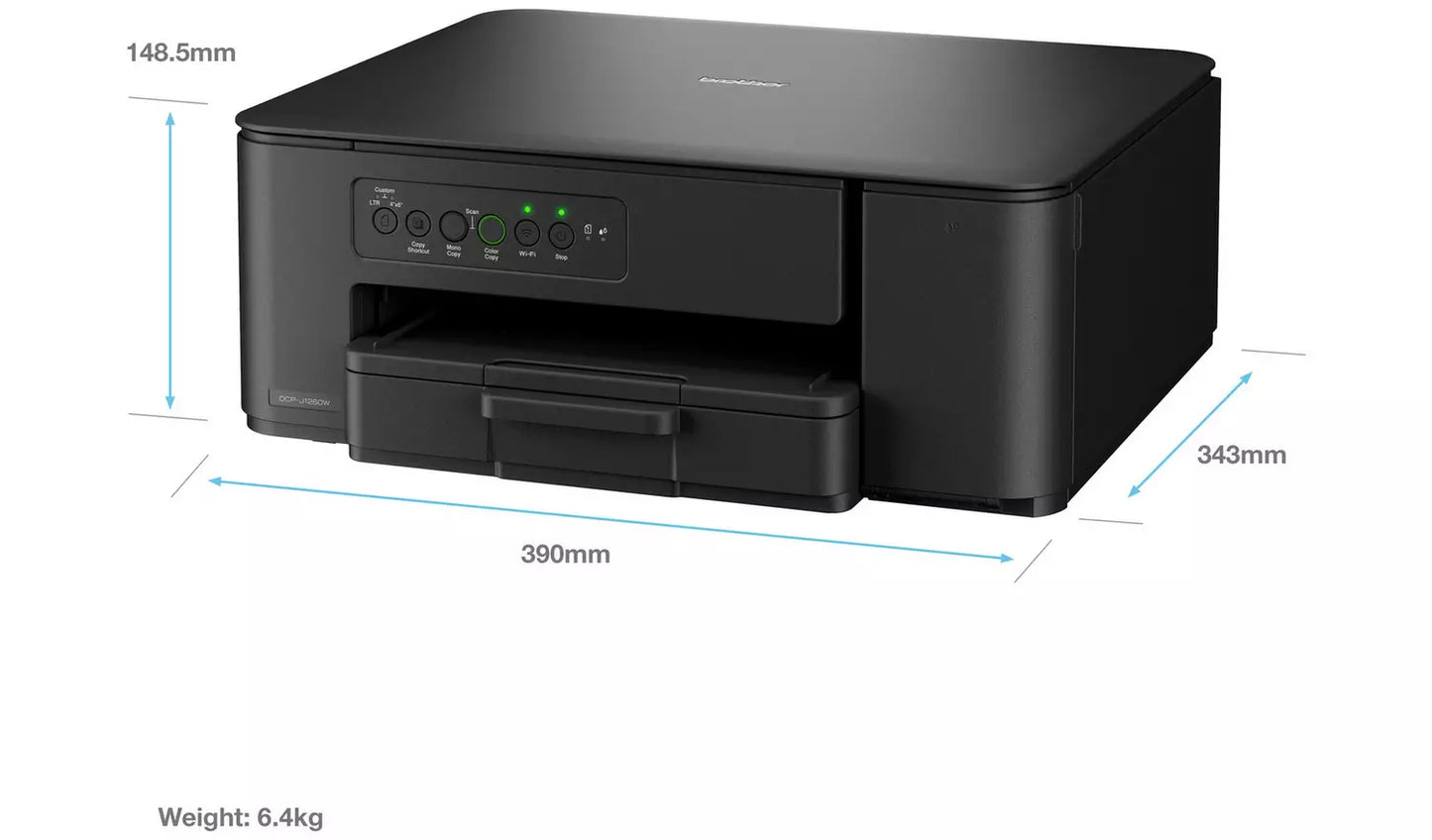 Brother DCP-J1260W Compact 3-in-1 Wireless Inkjet Printer