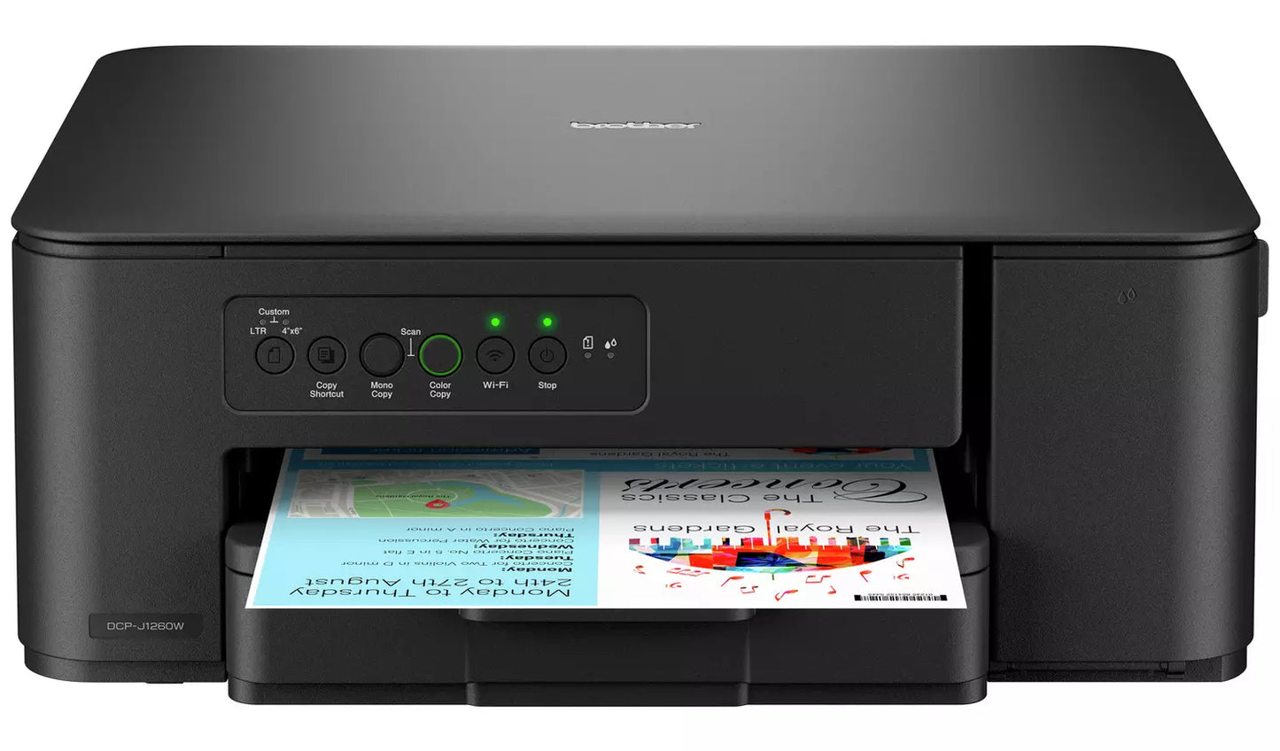 Brother DCP-J1260W Compact 3-in-1 Wireless Inkjet Printer