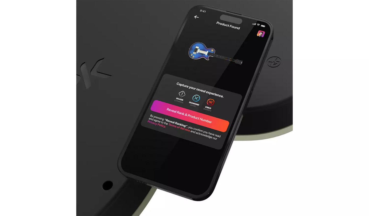 CRKD Gibson Les Paul Burst Pro Ed Guitar Controller Bluberry