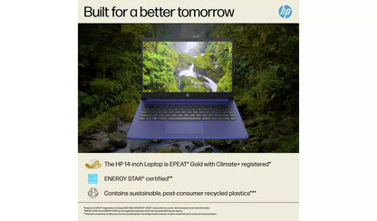 HP 14-dq6001na 14 Inch Intel N150 4GB 128GB Laptop - Blue