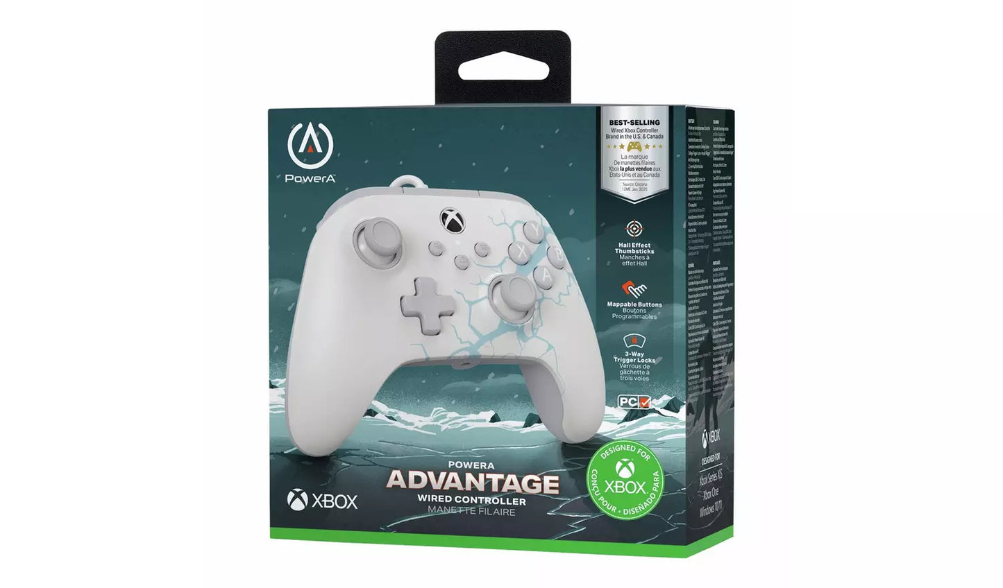 PowerA Advantage Xbox Wired Controller - Ice White