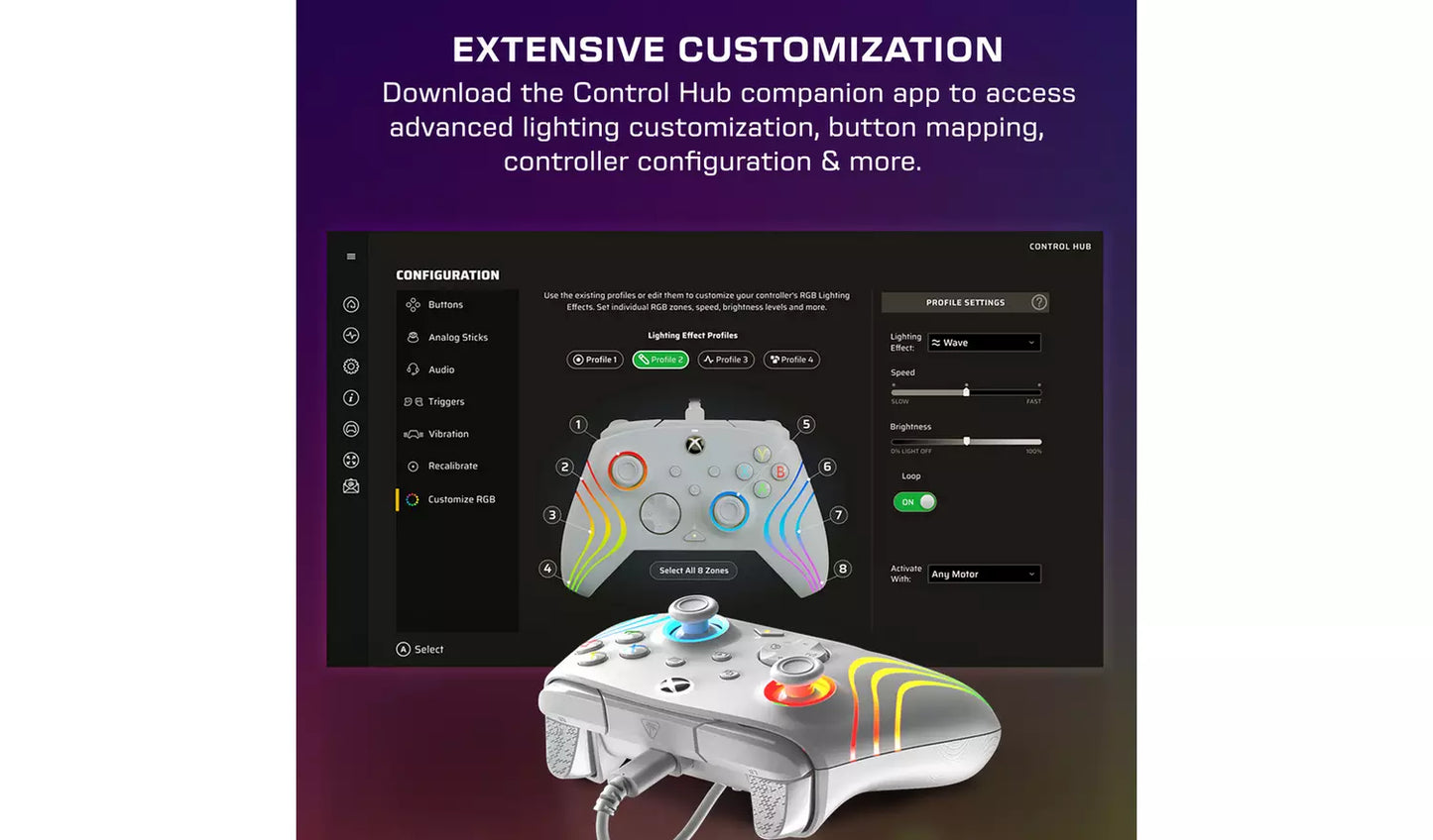 Turtle Beach Afterglow Wave RGB Xbox & PC Wired Controller