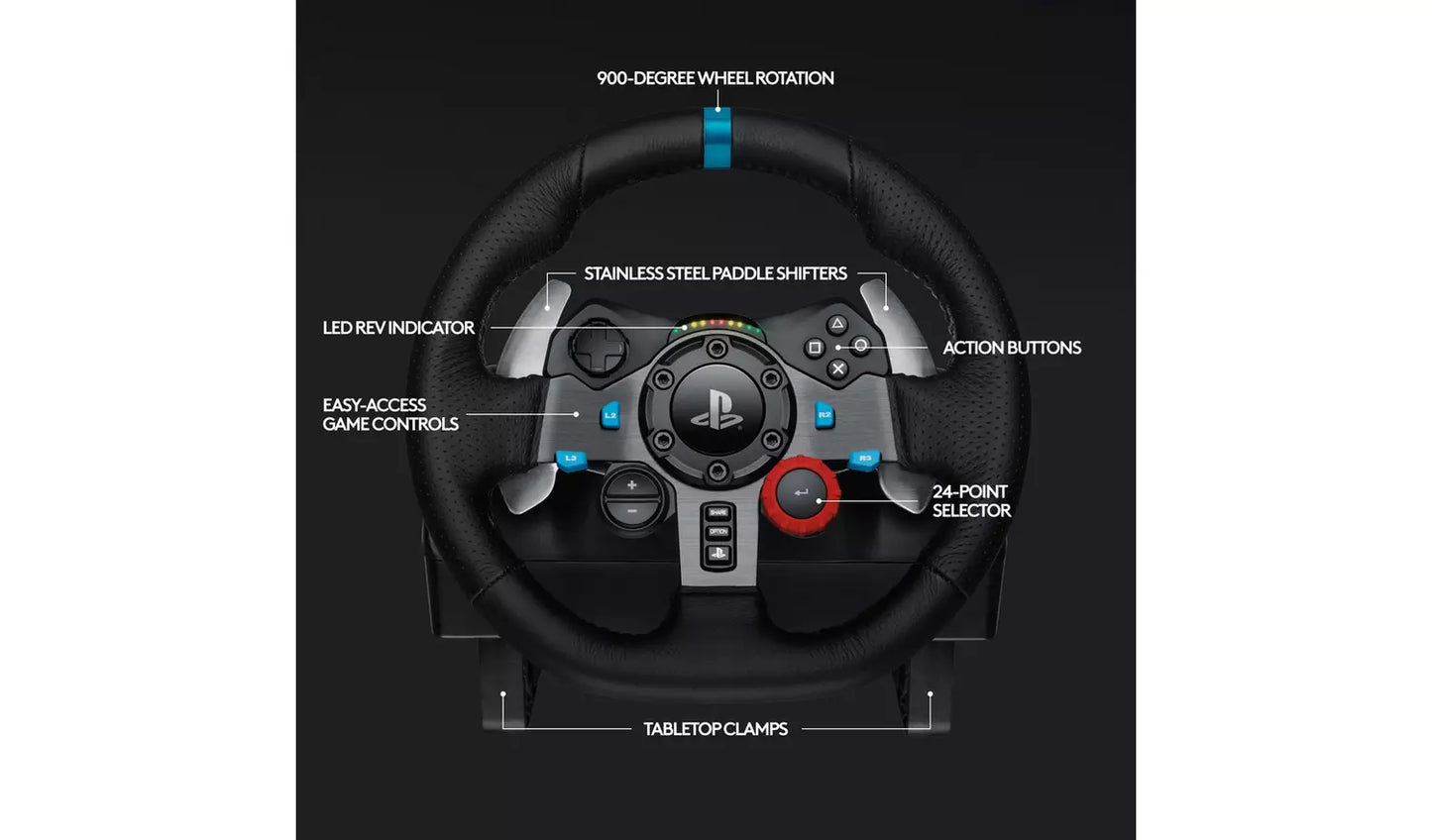 Logitech G29 Driving Force Gaming Steering Wheel - PS, PC