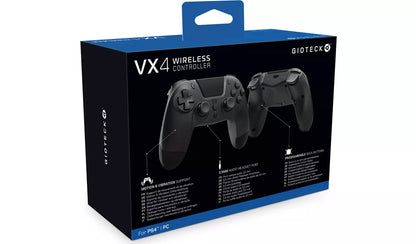 Gioteck VX4 PS4 Wireless Controller - Black