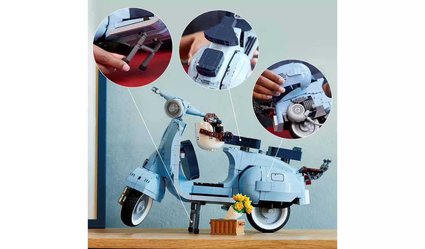 LEGO Icons Vespa 125 Scooter Model Set for Adults 10298