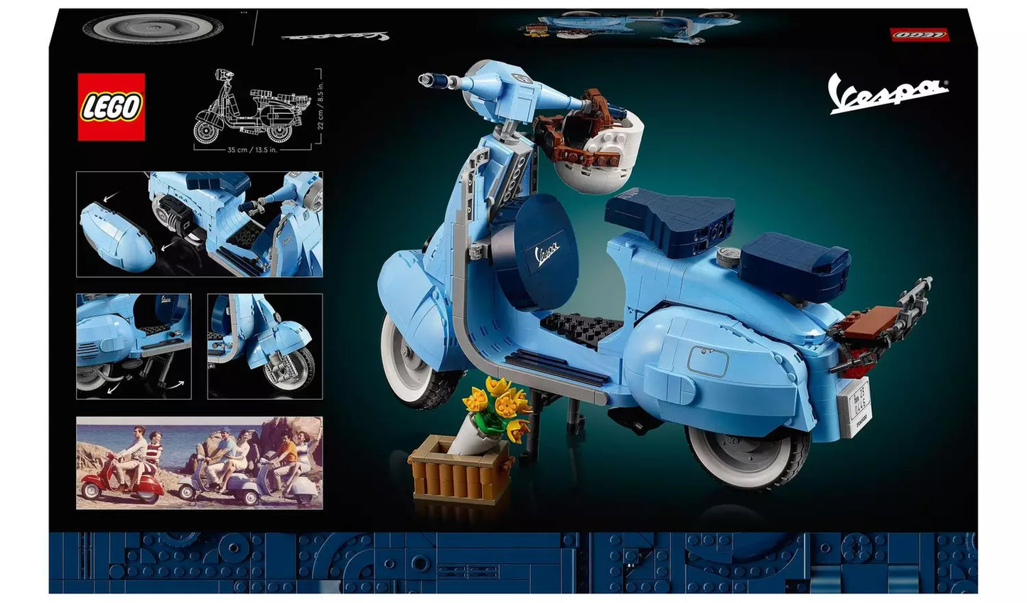 LEGO Icons Vespa 125 Scooter Model Set for Adults 10298