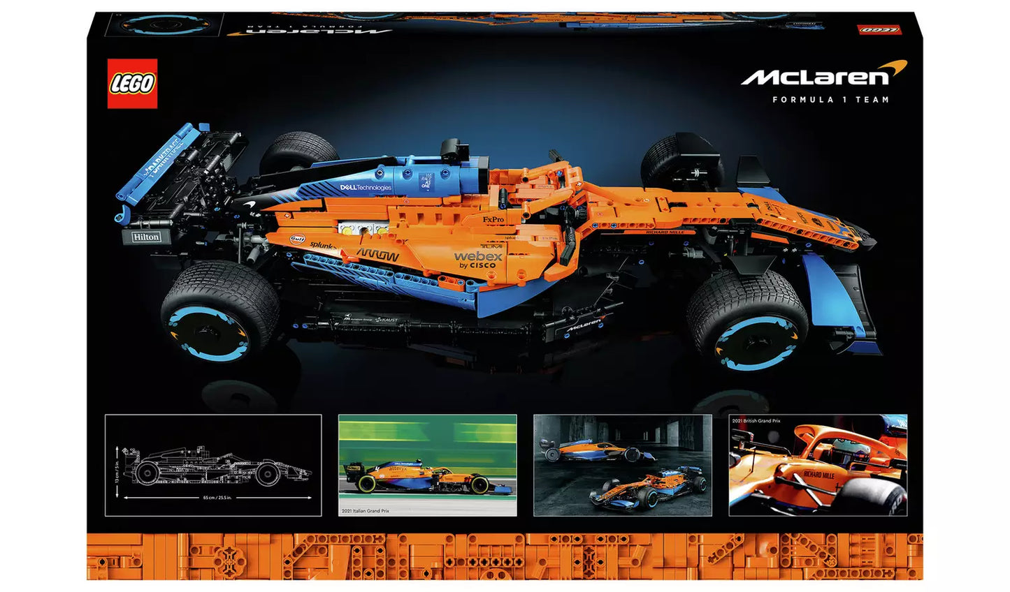 LEGO Technic McLaren Formula 1 2022 Race Car Model Set 42141