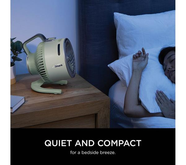 SHARK FlexBreeze HydroGo FA050UKGN Portable 6.8" Misting Turbo Fan - Lime Green & Cool Gray