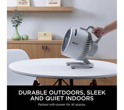 SHARK FlexBreeze HydroGo FA050UKDV Portable 6.8" Misting Turbo Fan - Dove Grey & Cool Gray