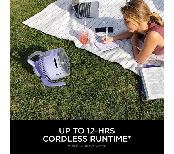 SHARK FlexBreeze HydroGo FA050UKLV Portable 6.8" Misting Turbo Fan