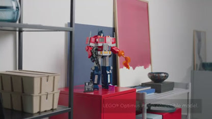 LEGO Icons Optimus Prime Transformers Robot Model Set 10302