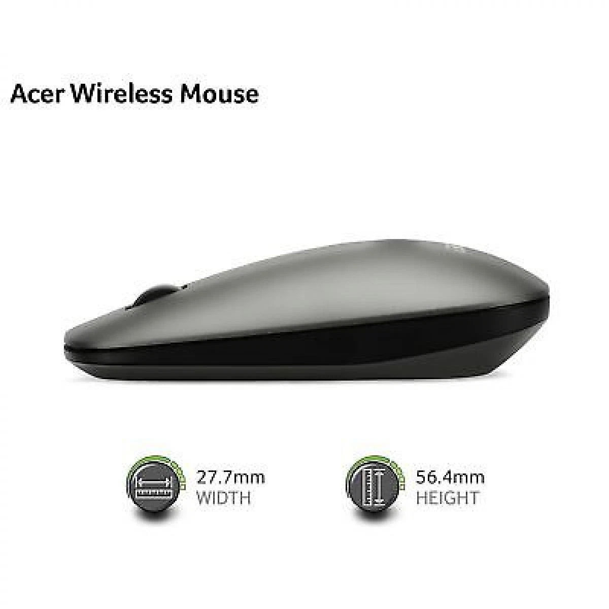 Acer Vero AMR020 - mouse - 2.4 GHz Grey Ambidextrous Windows Chrome