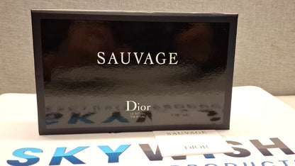 Dior Sauvage Mini EDT Shower Shaving Gel Face Beard Moisturizer 4-Pc Travel Set